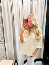 Load image into Gallery viewer, Crew Neck Drop Shoulder Top
