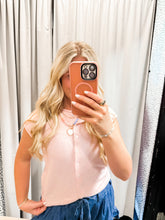 Load image into Gallery viewer, Raw Edge Sleeveless Lightweight Cardigan
