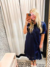 Load image into Gallery viewer, Navy Entro Detail Dress
