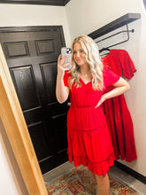 Load image into Gallery viewer, Sweet as Can be Red Dress
