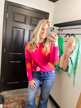 Load image into Gallery viewer, Oops-A-Daisy Magenta Sweater
