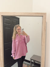 Load image into Gallery viewer, The Amelia Mineral Wash Henley Pullover
