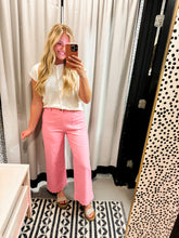 Load image into Gallery viewer, Pink Entro Scallop Detail Pants
