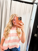 Load image into Gallery viewer, Women’s Striped Button Down Knitted Top
