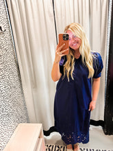 Load image into Gallery viewer, Navy Entro Detail Dress
