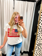 Load image into Gallery viewer, USA Flag Patchwork Top
