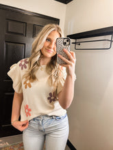 Load image into Gallery viewer, Staying Groovy Floral Sweater Top
