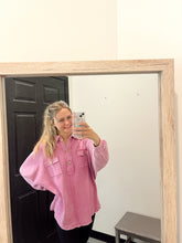 Load image into Gallery viewer, The Amelia Mineral Wash Henley Pullover
