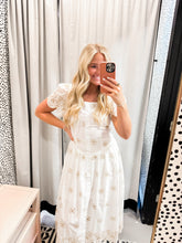 Load image into Gallery viewer, SCALLOPED EYELET LACE DRESS
