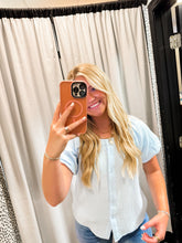 Load image into Gallery viewer, TEXTURED GAUZE TOP IN MOONWASHED BLUE

