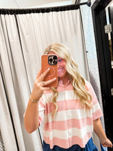Load image into Gallery viewer, Women’s Striped Button Down Knitted Top
