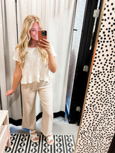 Load image into Gallery viewer, Tan Entro Striped Pants
