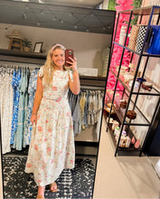 Load image into Gallery viewer, Floral Printed Woven Shoulder Bow Tie Top and Skirt Set
