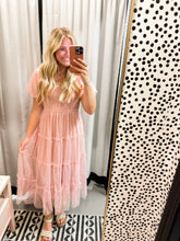 Load image into Gallery viewer, Polka Dot Tulle Midi Dress
