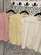 Load image into Gallery viewer, Raw Edge Sleeveless Lightweight Cardigan
