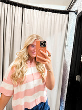 Load image into Gallery viewer, Women’s Striped Button Down Knitted Top
