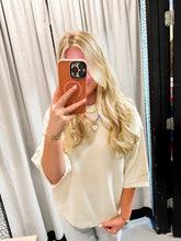 Load image into Gallery viewer, Crew Neck Drop Shoulder Top
