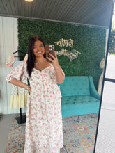 Load image into Gallery viewer, Blush Printed Floral Midi Dress
