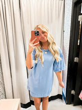 Load image into Gallery viewer, Girls Day Out Mini Dress in Blue
