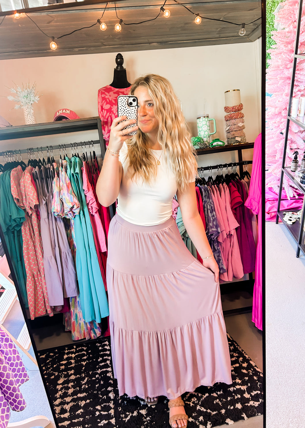 Lead the Way Tiered Maxi Skirt